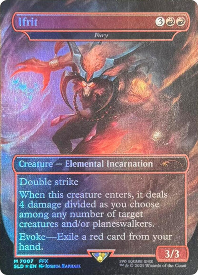 Ifrit - Fury (Rainbow Foil) (7007) (SLD)