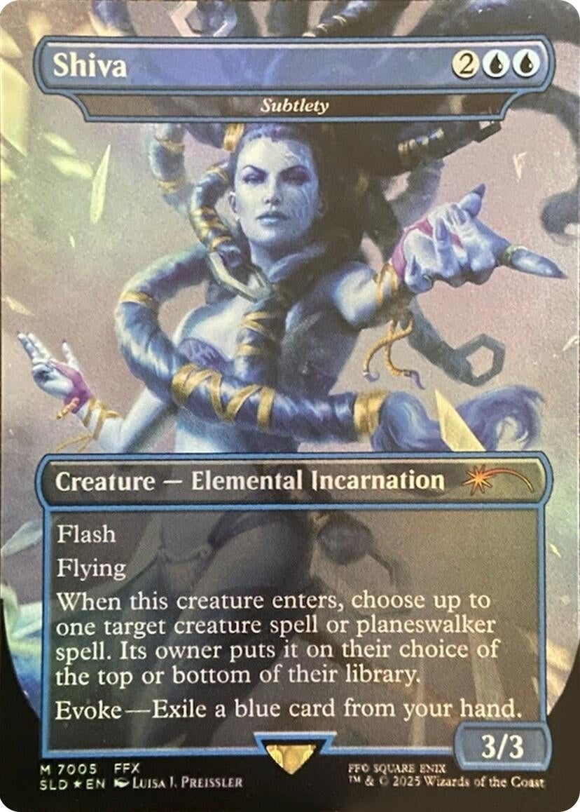 Image for Shiva - Subtlety (Rainbow Foil) (7005) (SLD) - Magic: The Gathering