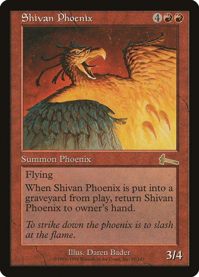 Image for Shivan Phoenix (91) (ULG) - Magic: The Gathering