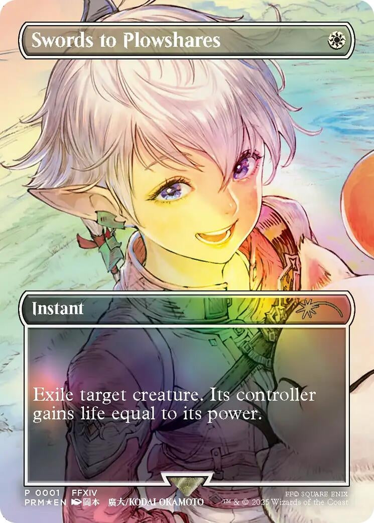 Image for Swords to Plowshares (Borderless) (1) (MFP) - Magic: The Gathering