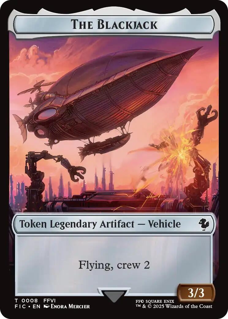 Image for The Blackjack // The Monarch Double-Sided Token (8 // 11) (FIC) - Magic: The Gathering