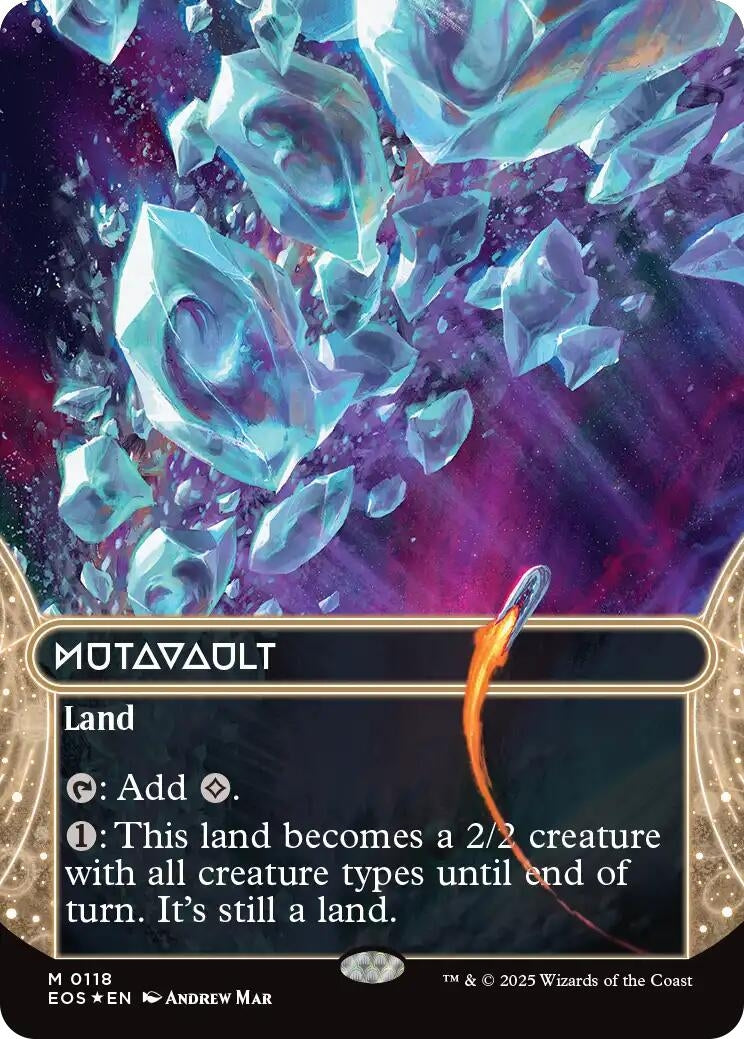Image for Mutavault (0118) (Borderless) (Galaxy Foil) (118) (EOS) - Magic: The Gathering