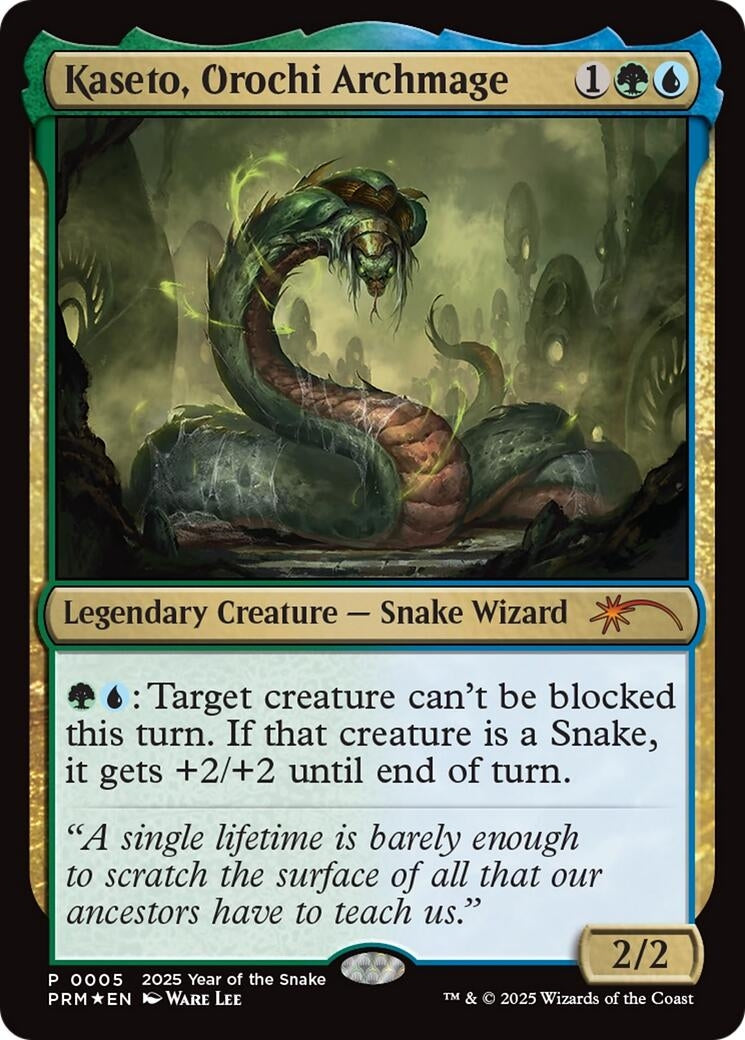 Image for Kaseto, Orochi Archmage (Year of the Snake 2025) (5) (SSP) - Magic: The Gathering