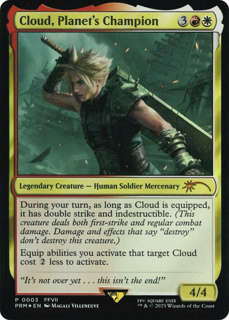 Image for Cloud, Planet's Champion (Costco Bundle) (3) (UMP) - Magic: The Gathering