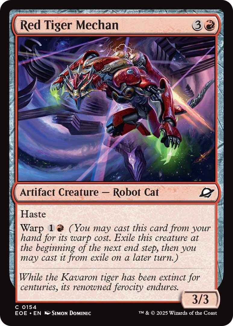 Image for Red Tiger Mechan (154) (EOE) - Magic: The Gathering