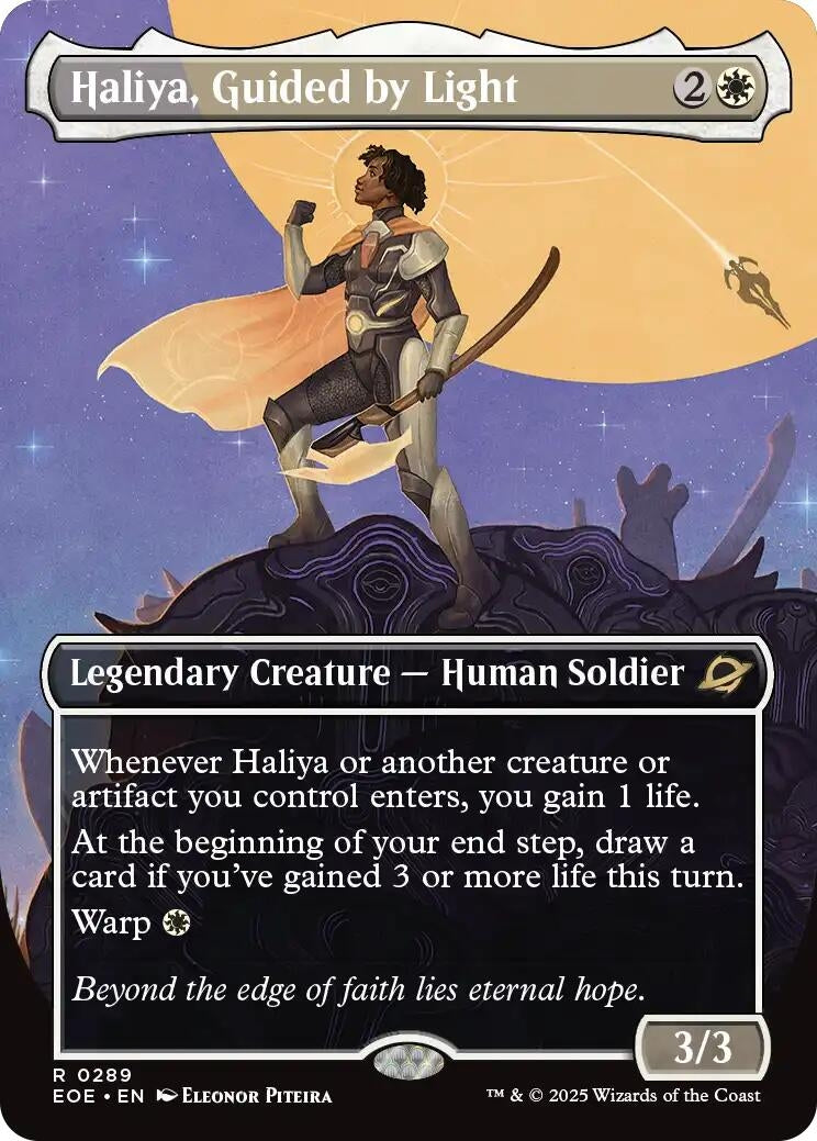 Image for Haliya, Guided by Light (Borderless) (289) (EOE) - Magic: The Gathering