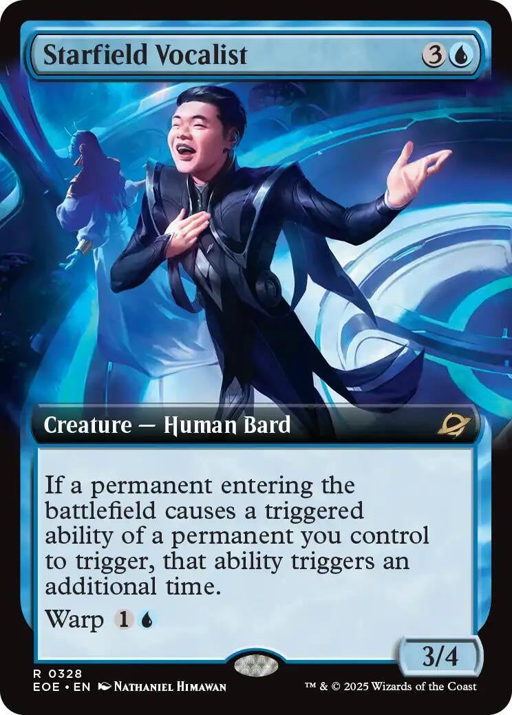 Image for Starfield Vocalist (Extended Art) (328) (EOE) - Magic: The Gathering