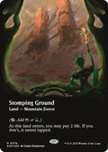 Image for Stomping Ground (Borderless) (Galaxy Foil) (378) (EOE) - Magic: The Gathering