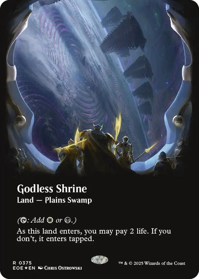 Godless Shrine (Borderless) (Galaxy Foil) (375) (EOE)