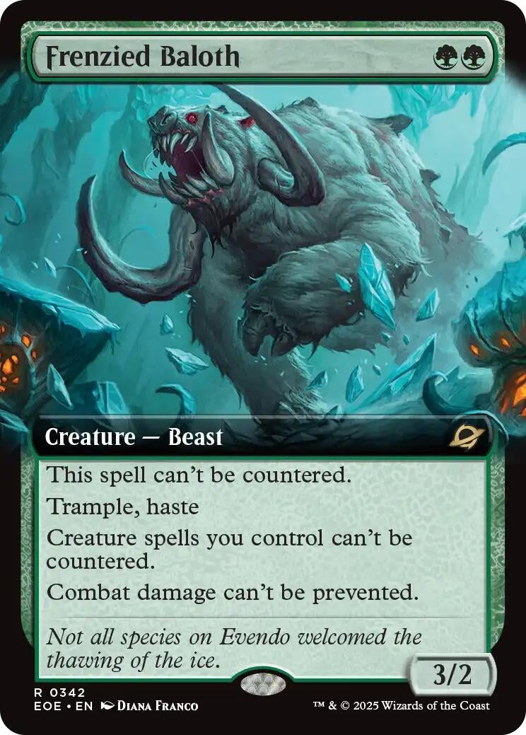 Image for Frenzied Baloth (Extended Art) (342) (EOE) - Magic: The Gathering