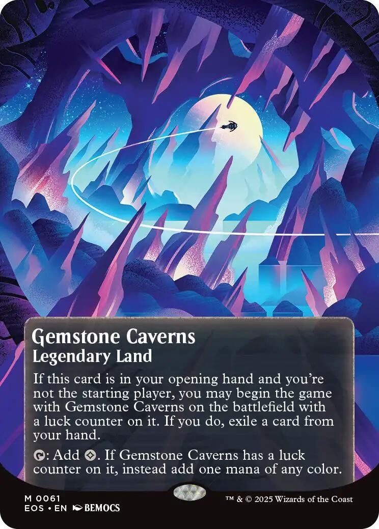 Image for Gemstone Caverns (0061) (Borderless) (61) (EOS) - Magic: The Gathering