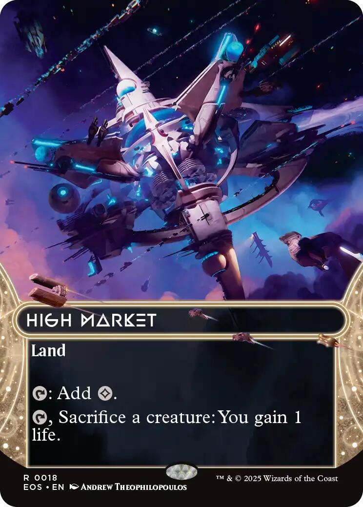 Image for High Market (0018) (Borderless) (18) (EOS) - Magic: The Gathering