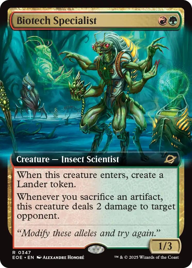 Image for Biotech Specialist (Extended Art) (347) (EOE) - Magic: The Gathering