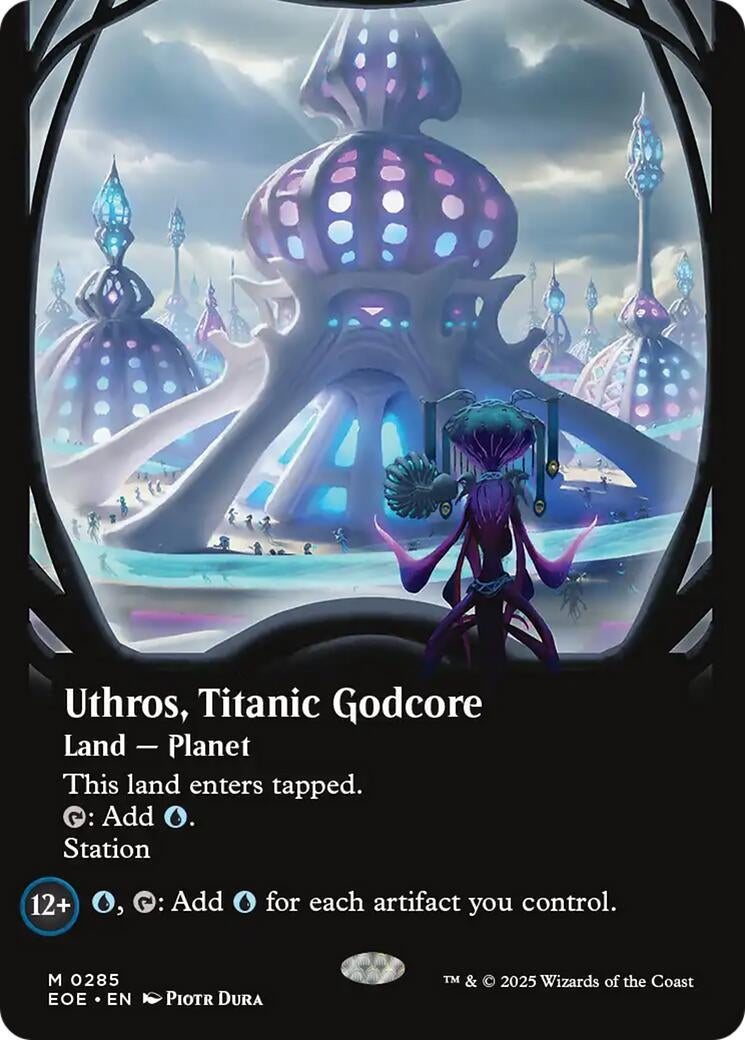 Image for Uthros, Titanic Godcore (Borderless) (285) (EOE) - Magic: The Gathering