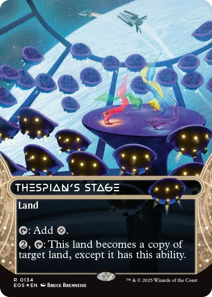 Image for Thespian's Stage (0134) (Borderless) (Galaxy Foil) (134) (EOS) - Magic: The Gathering