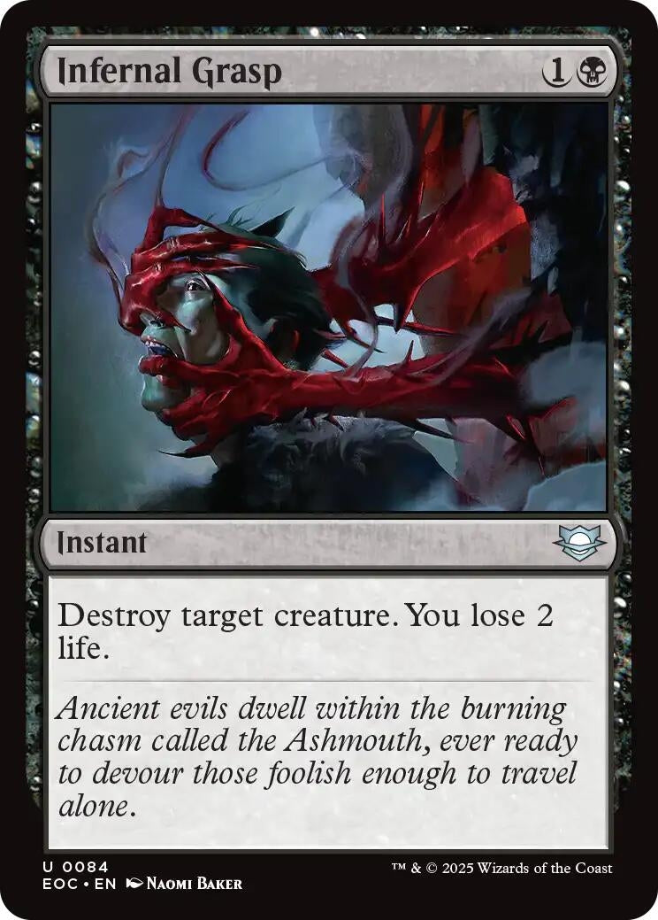 Image for Infernal Grasp (84) (EOC) - Magic: The Gathering
