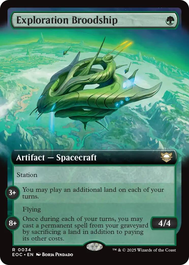 Image for Exploration Broodship (Extended Art) (34) (EOC) - Magic: The Gathering