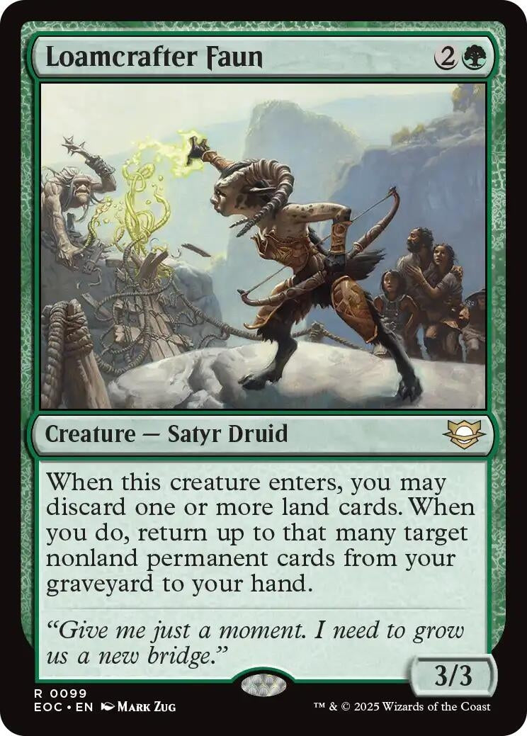 Image for Loamcrafter Faun (99) (EOC) - Magic: The Gathering
