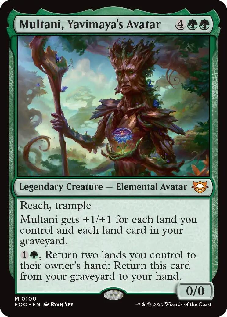 Image for Multani, Yavimaya's Avatar (100) (EOC) - Magic: The Gathering