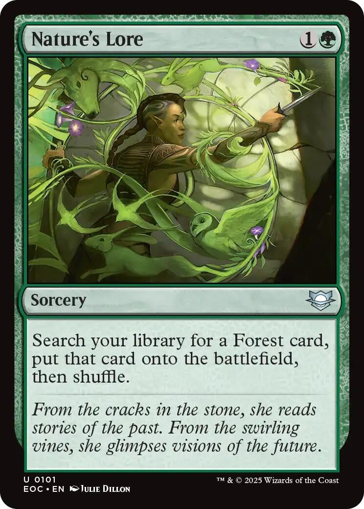 Image for Nature's Lore (101) (EOC) - Magic: The Gathering