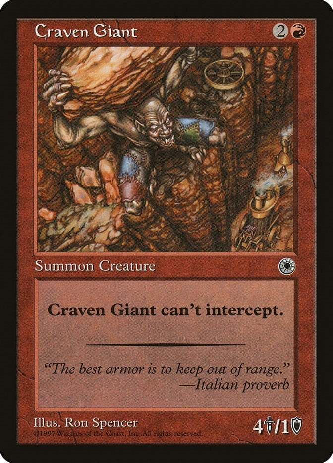 Image for Craven Giant (POR) - Magic: The Gathering