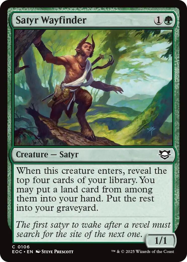 Image for Satyr Wayfinder (106) (EOC) - Magic: The Gathering