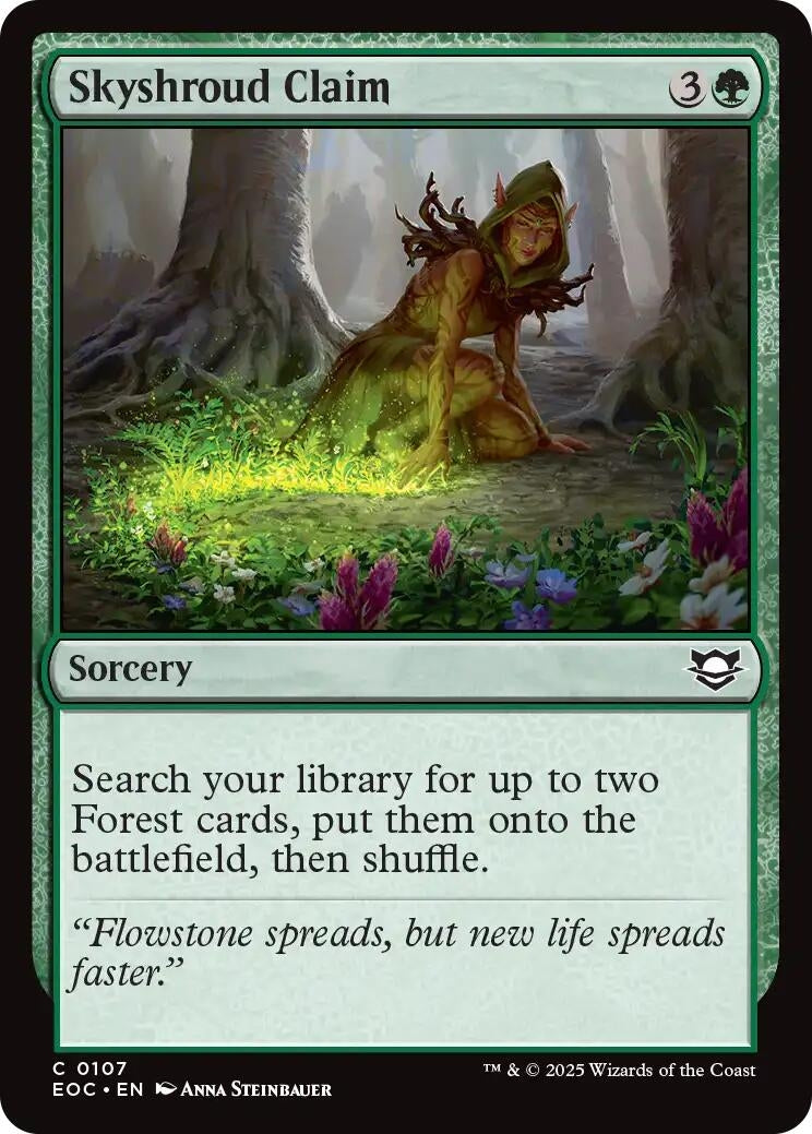 Image for Skyshroud Claim (107) (EOC) - Magic: The Gathering
