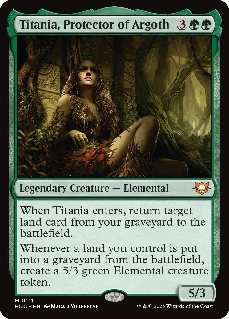 Image for Titania, Protector of Argoth (111) (EOC) - Magic: The Gathering