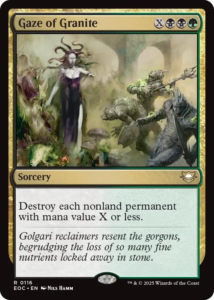 Image for Gaze of Granite (116) (EOC) - Magic: The Gathering