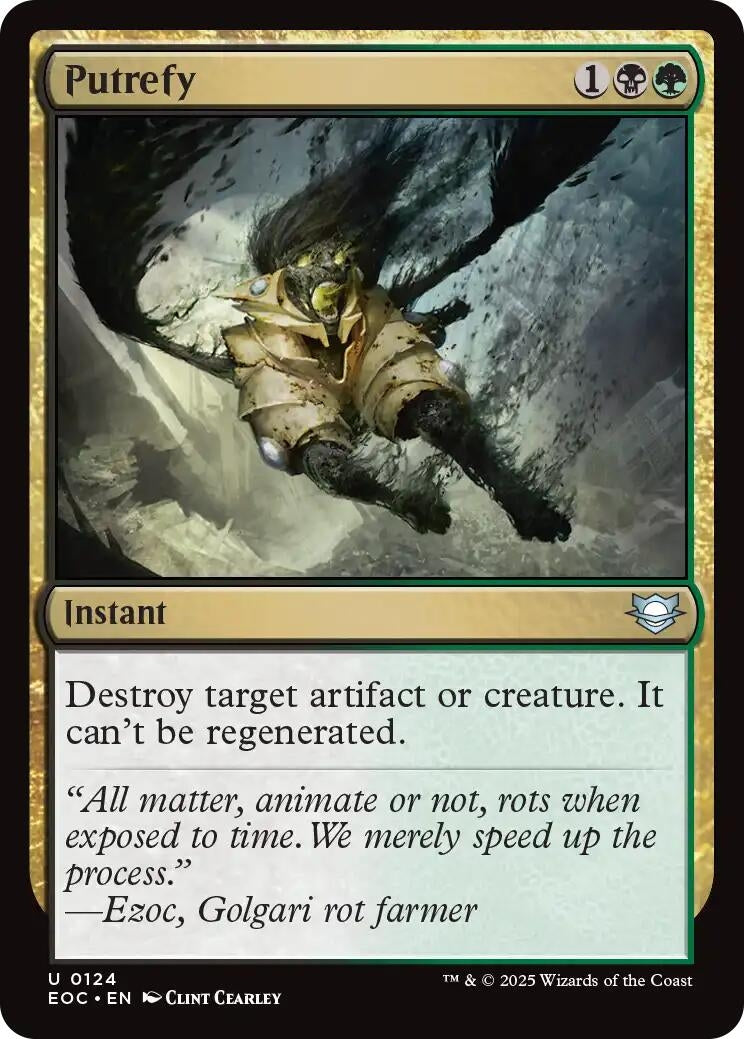 Image for Putrefy (124) (EOC) - Magic: The Gathering