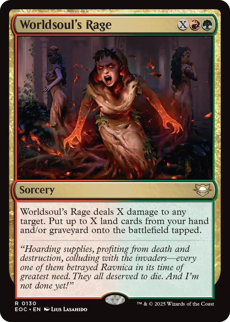 Image for Worldsoul's Rage (130) (EOC) - Magic: The Gathering
