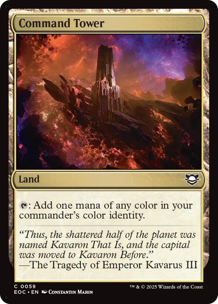 Image for Command Tower (59) (EOC) - Magic: The Gathering