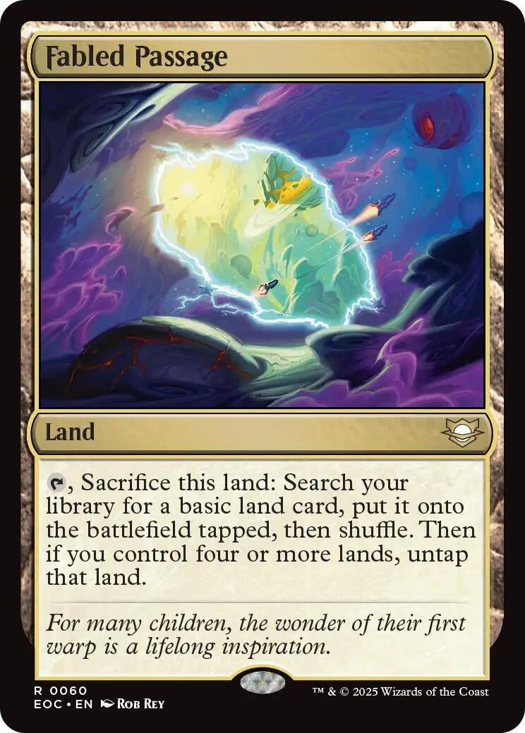 Image for Fabled Passage (60) (EOC) - Magic: The Gathering