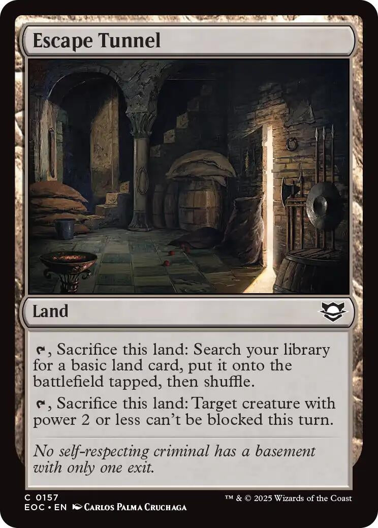Image for Escape Tunnel (157) (EOC) - Magic: The Gathering
