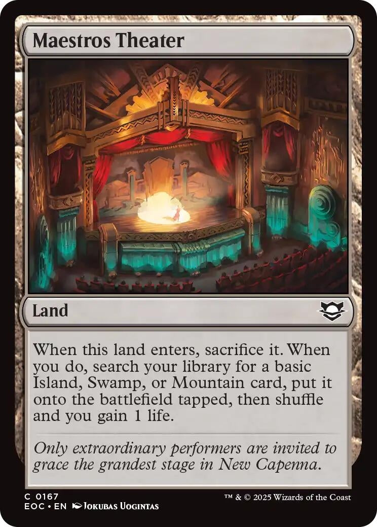 Image for Maestros Theater (167) (EOC) - Magic: The Gathering