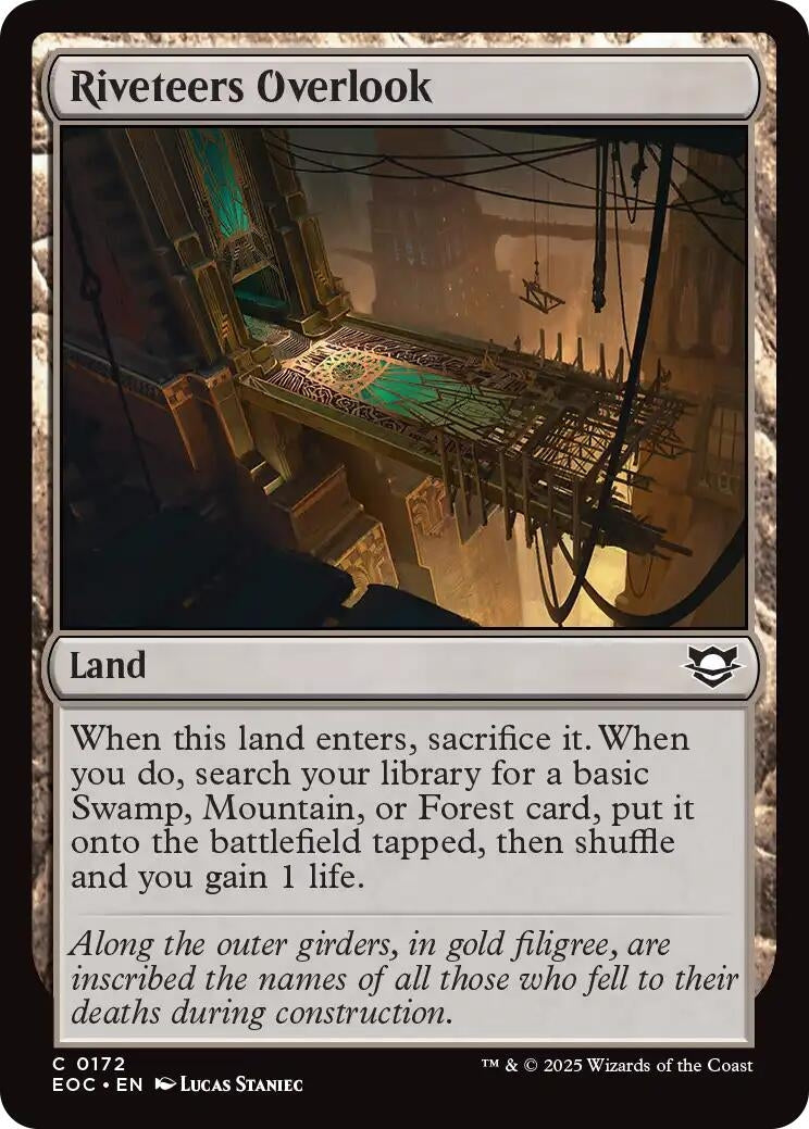 Image for Riveteers Overlook (172) (EOC) - Magic: The Gathering
