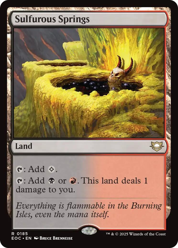 Image for Sulfurous Springs (185) (EOC) - Magic: The Gathering