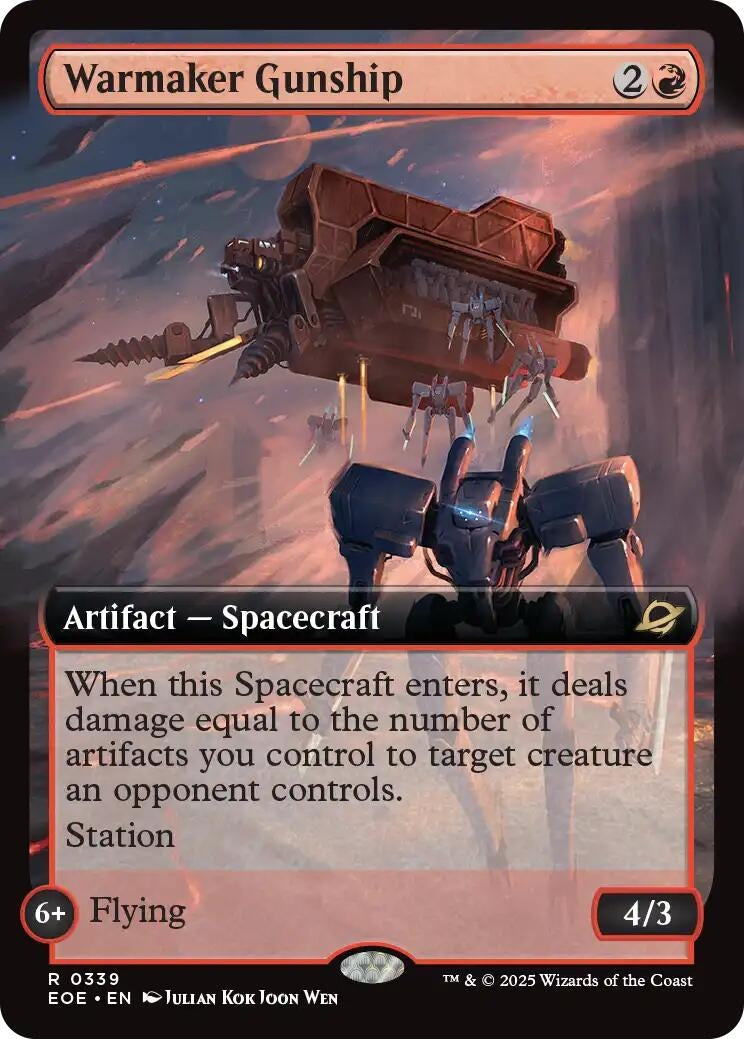 Image for Warmaker Gunship (Extended Art) (339) (EOE) - Magic: The Gathering