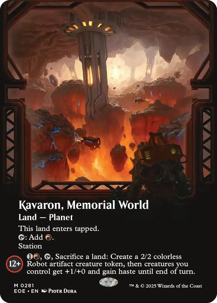 Image for Kavaron, Memorial World (Borderless) (281) (EOE) - Magic: The Gathering