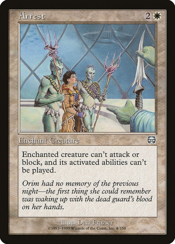 Image for Arrest (4) (MMQ) - Magic: The Gathering