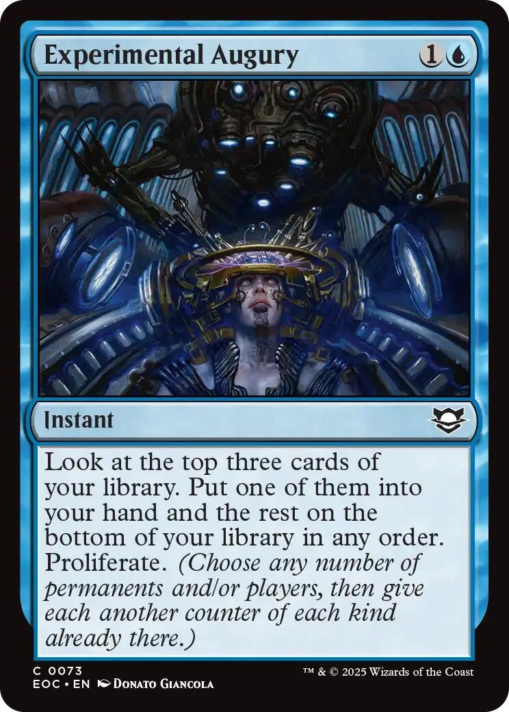 Image for Experimental Augury (73) (EOC) - Magic: The Gathering