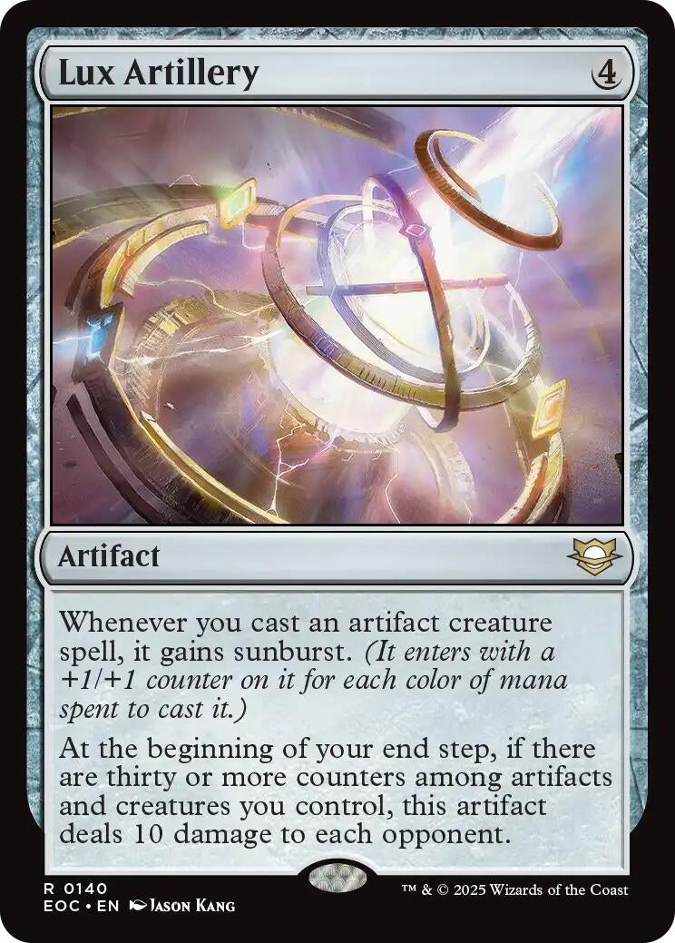 Image for Lux Artillery (140) (EOC) - Magic: The Gathering