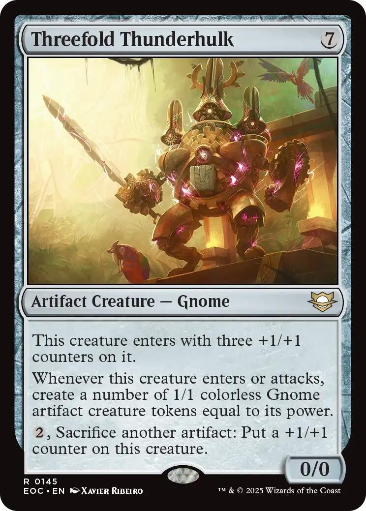 Image for Threefold Thunderhulk (145) (EOC) - Magic: The Gathering
