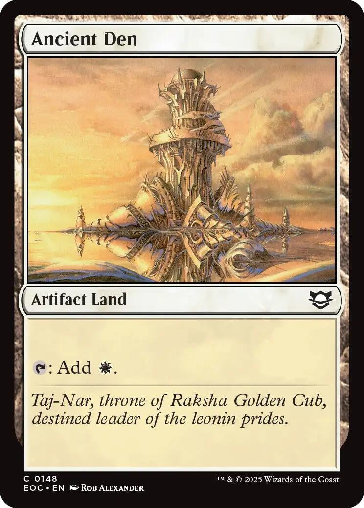 Image for Ancient Den (148) (EOC) - Magic: The Gathering