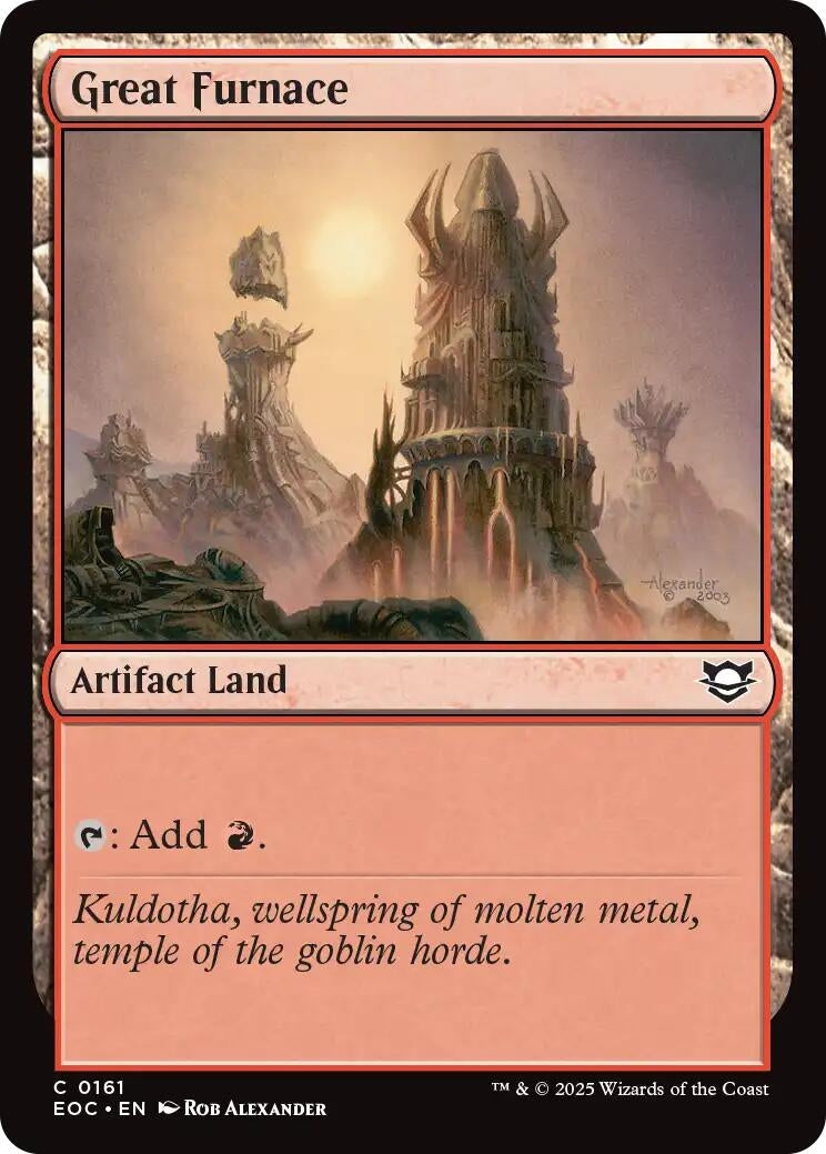 Image for Great Furnace (161) (EOC) - Magic: The Gathering
