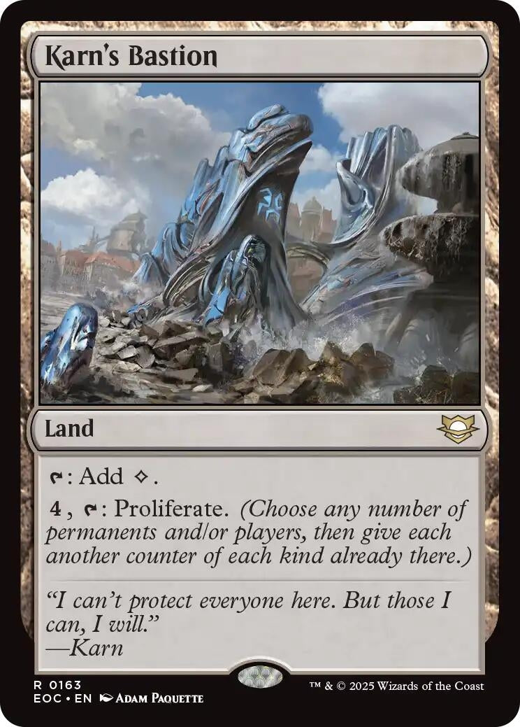 Image for Karn's Bastion (163) (EOC) - Magic: The Gathering