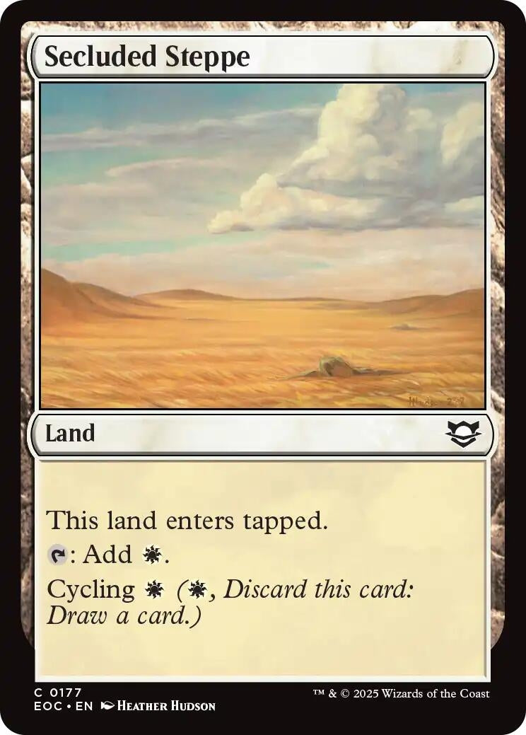 Image for Secluded Steppe (177) (EOC) - Magic: The Gathering