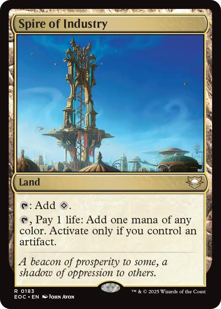 Image for Spire of Industry (183) (EOC) - Magic: The Gathering