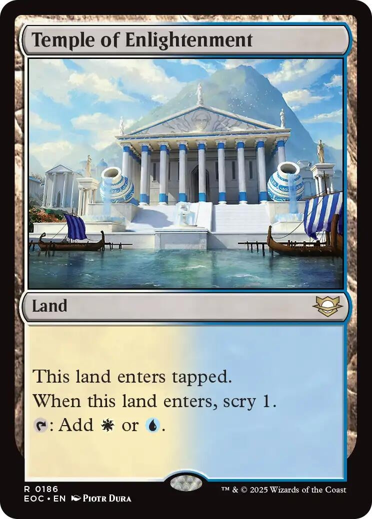 Image for Temple of Enlightenment (186) (EOC) - Magic: The Gathering