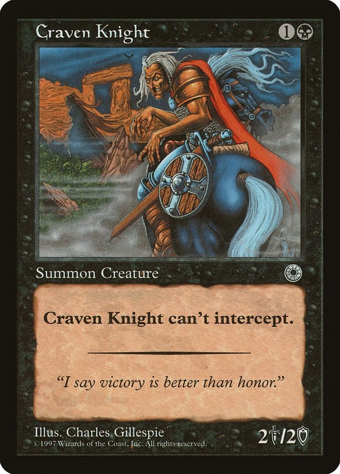 Image for Craven Knight (POR) - Magic: The Gathering
